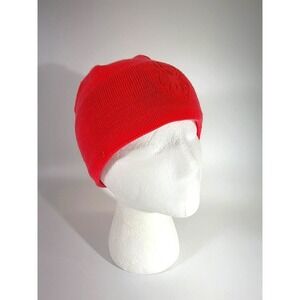 Spyder Womens One Size Acrylic Fleece Lined Logo Embossed Winter Hat Cap EUC